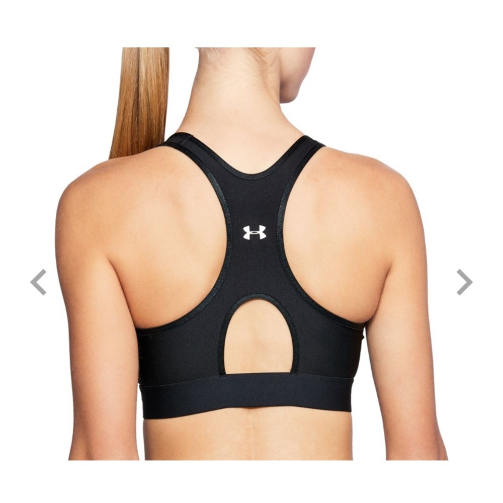 Under Armour Women’s Mid Keyhole Sports Bra.